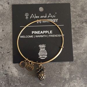 Alex and Ani gold pineapple bracelet